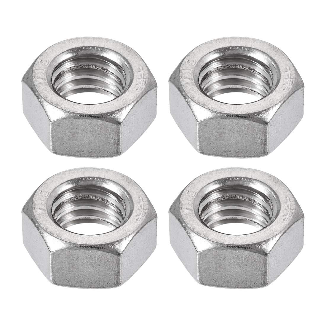 っっl uxcell Hex Nuts, 1/2-12 UNC 304 Stainless Steel Thread Hexagon Nut